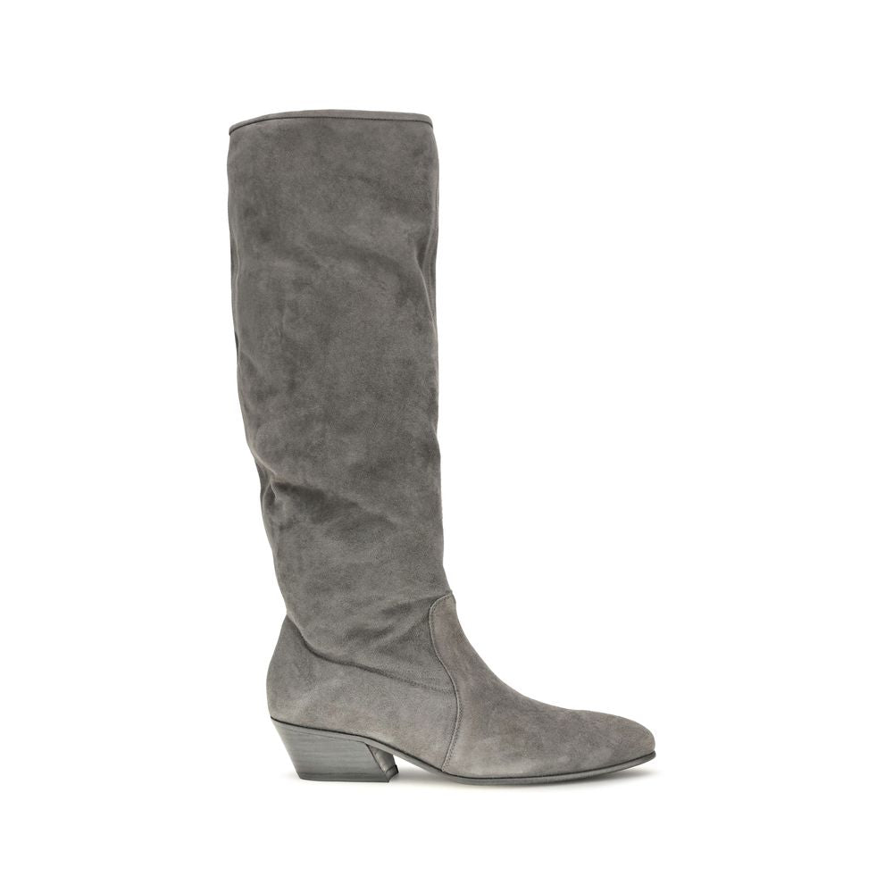 Women’s Pedro García Gray Suede Leather Ankle Boots