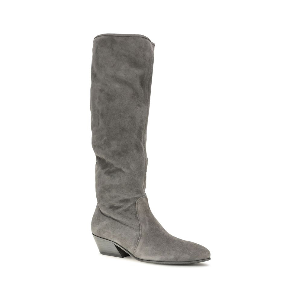 Women’s Pedro García Gray Suede Leather Ankle Boots