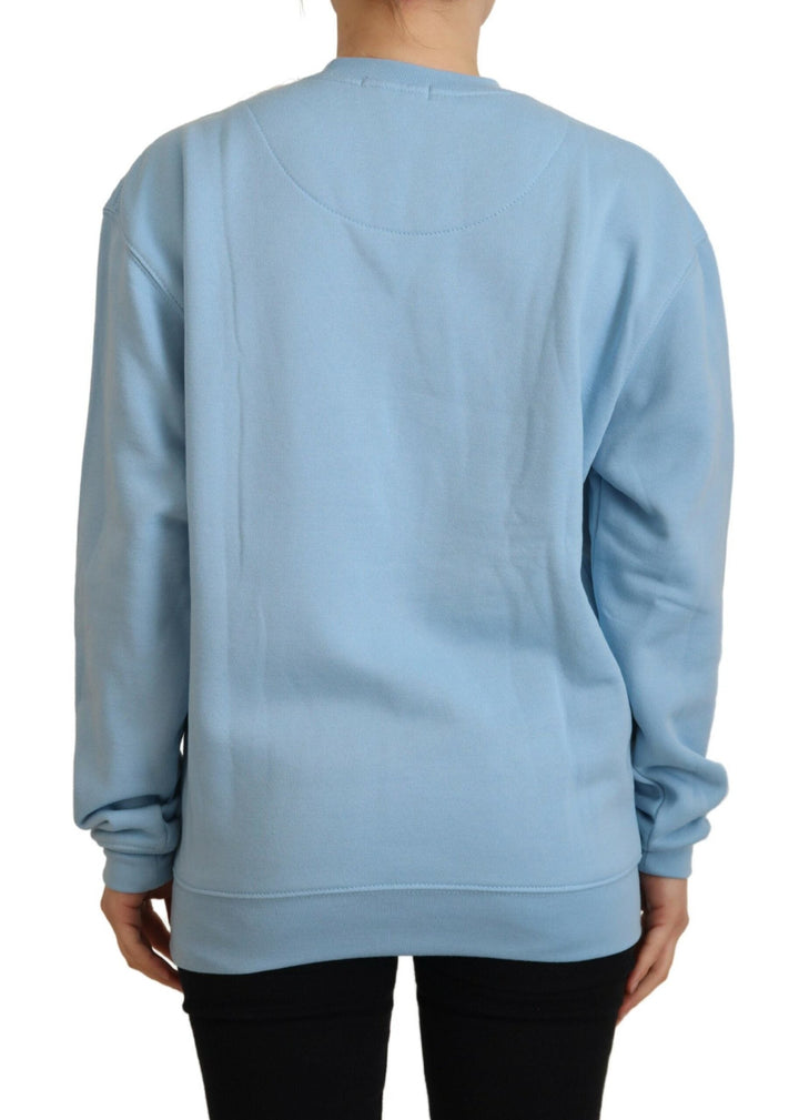 Women’s Philippe Model Light Blue Logo Printed Long Sleeves Sweater