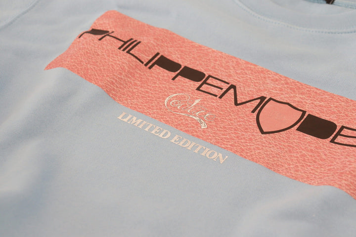 Women’s Philippe Model Light Blue Logo Printed Long Sleeves Sweater