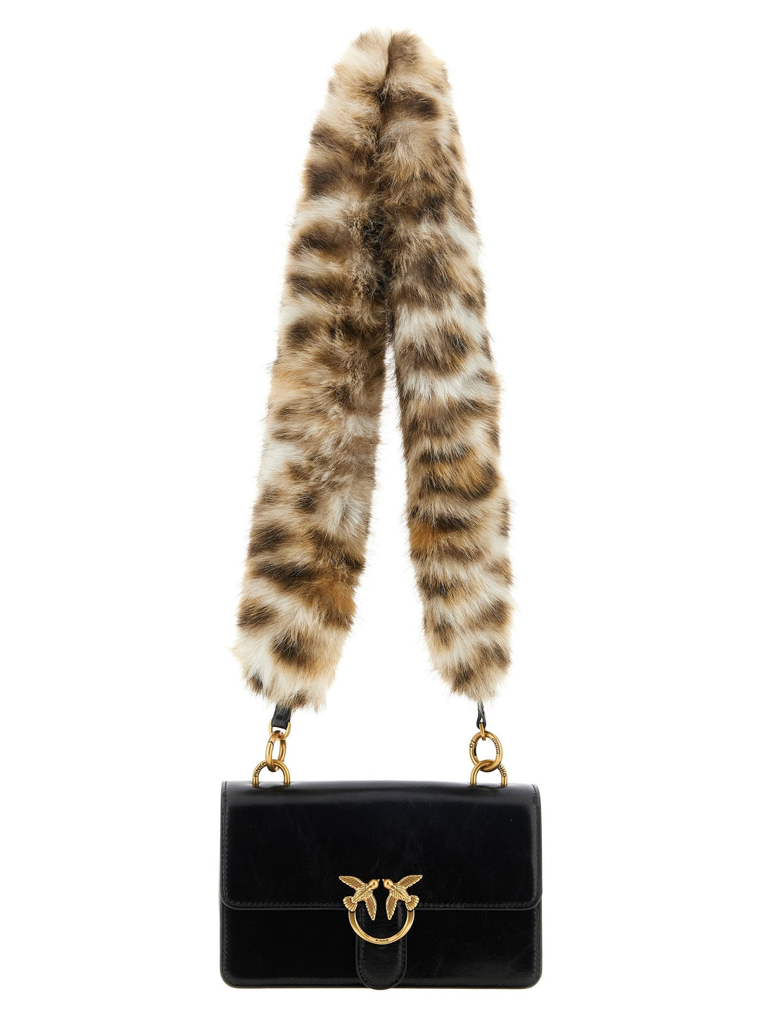 Women’s Pinko Black Calfskin Shoulder Bag