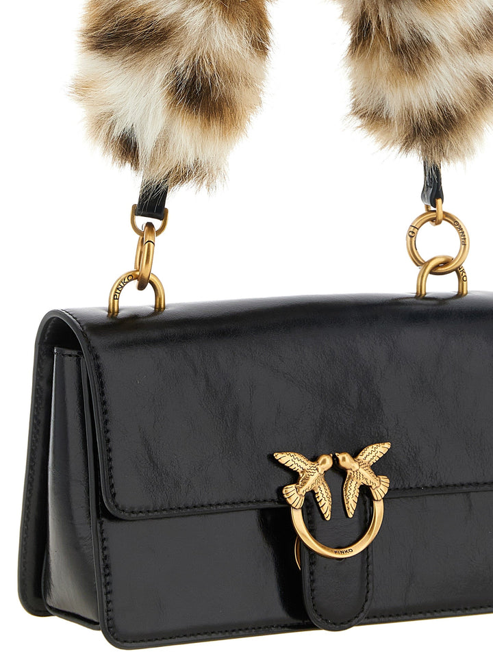 Women’s Pinko Black Calfskin Shoulder Bag