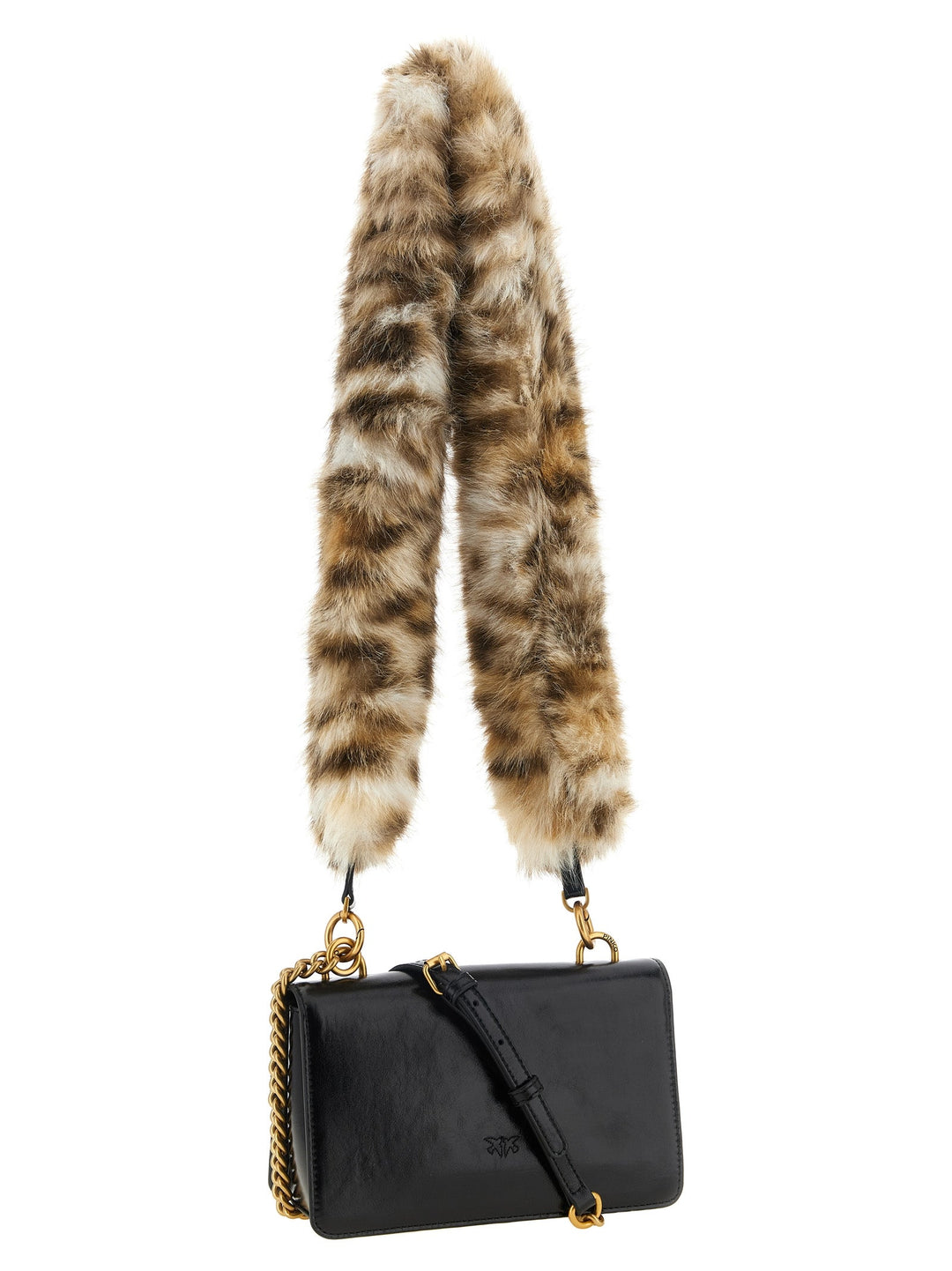 Women’s Pinko Black Calfskin Shoulder Bag