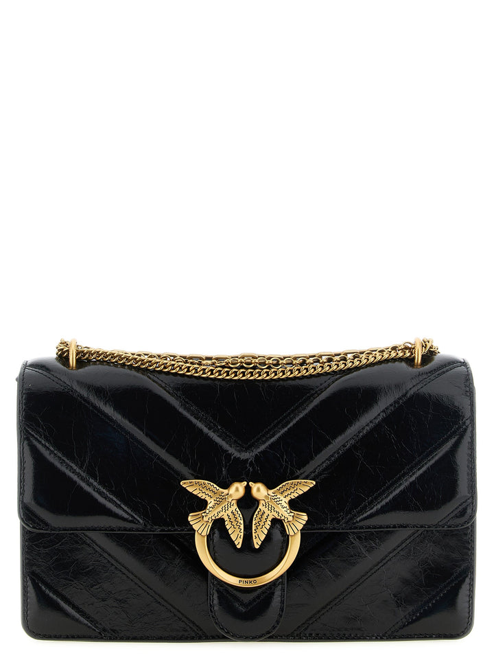Women’s Pinko Black Calfskin Shoulder Bag