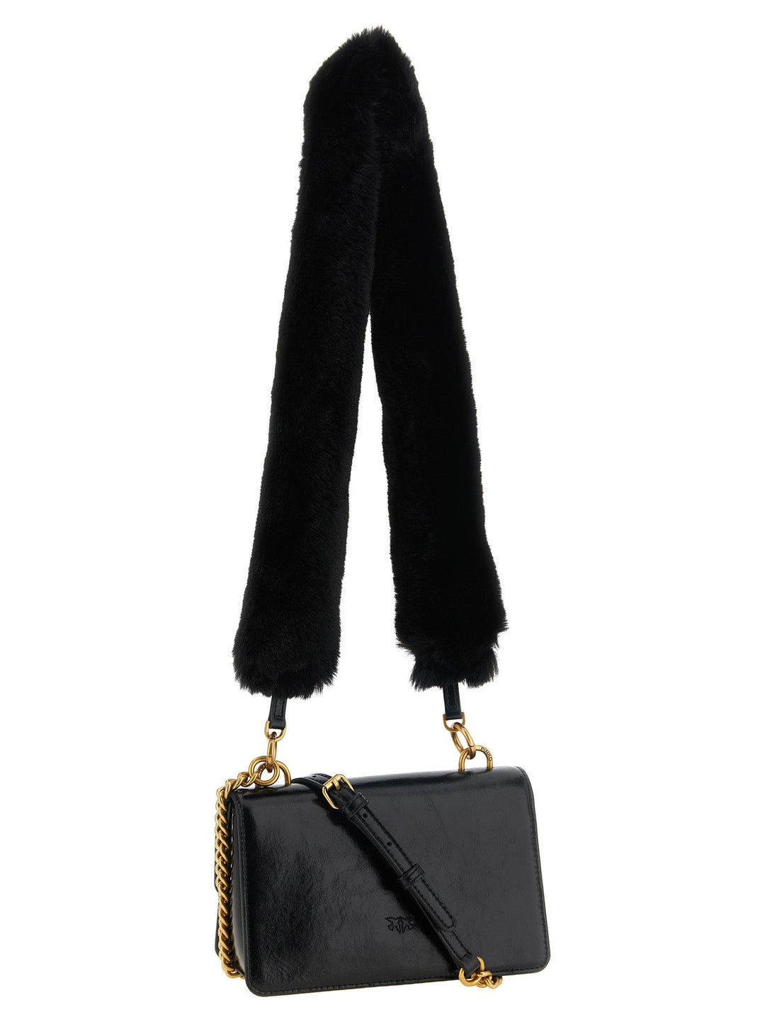 Women’s Pinko Black Calfskin Shoulder Bag
