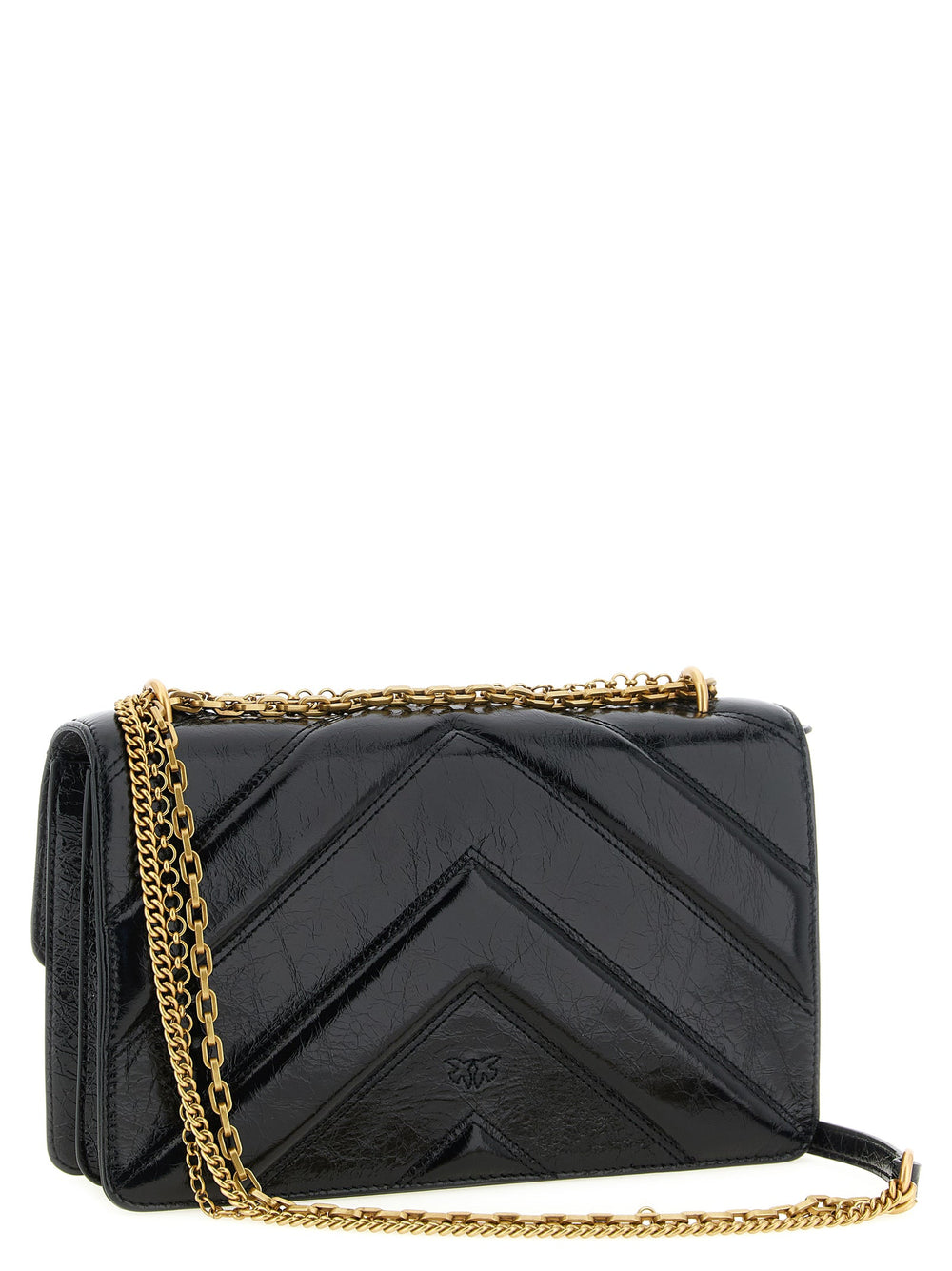 Women’s Pinko Black Calfskin Shoulder Bag