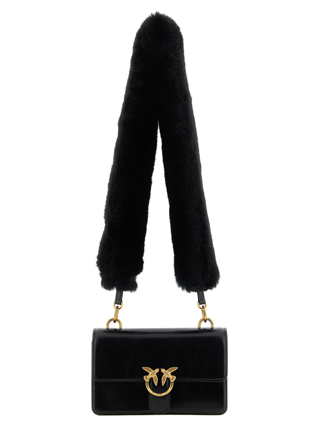 Women’s Pinko Black Calfskin Shoulder Bag
