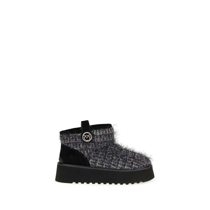 Women’s Pinko Black Fabric Ankle Boots