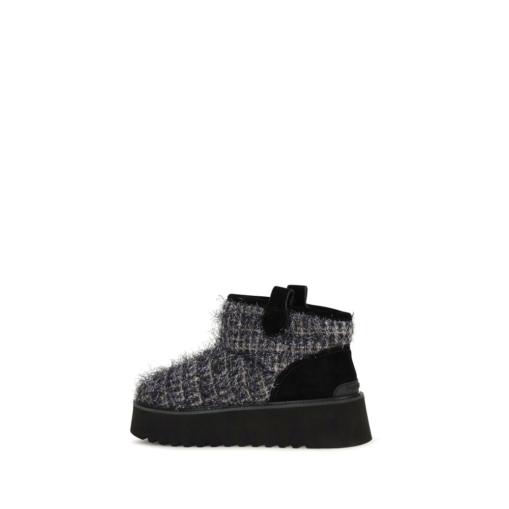 Women’s Pinko Black Fabric Ankle Boots