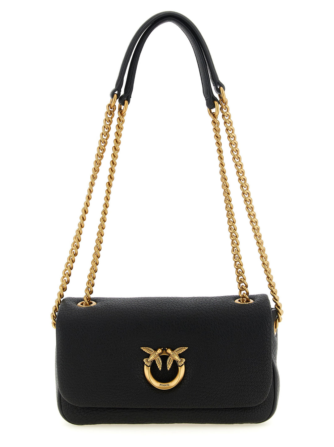 Women’s Pinko Black Lamb Leather Shoulder Bag
