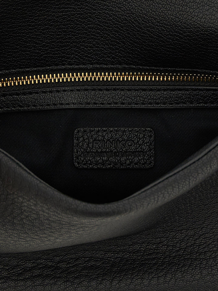 Women’s Pinko Black Lamb Leather Shoulder Bag