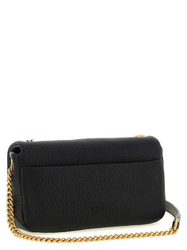 Women’s Pinko Black Lamb Leather Shoulder Bag