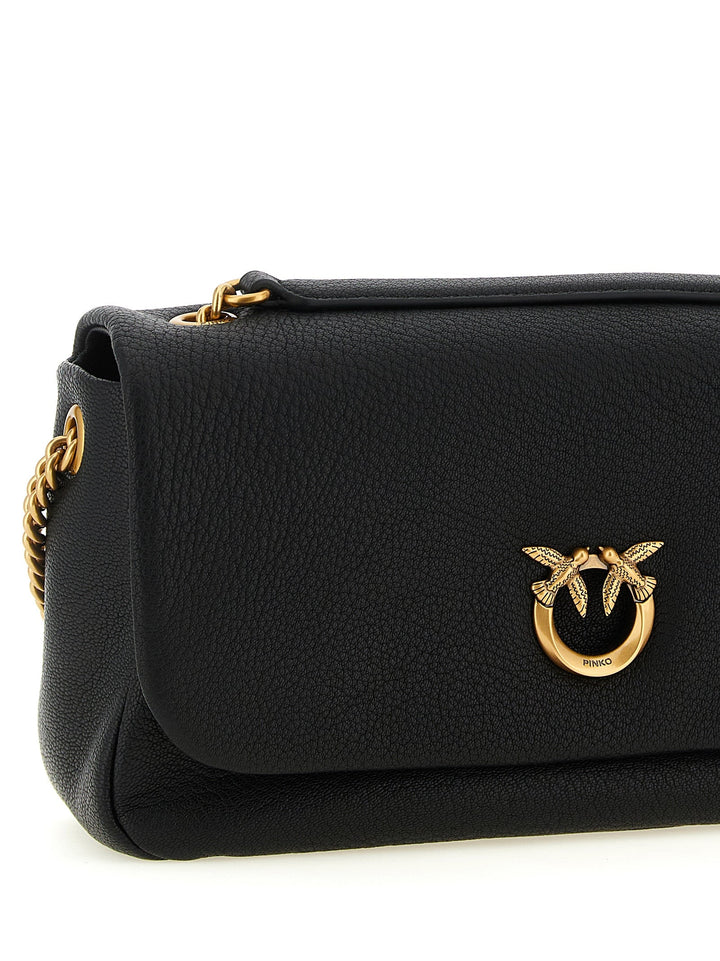 Women’s Pinko Black Lamb Leather Shoulder Bag
