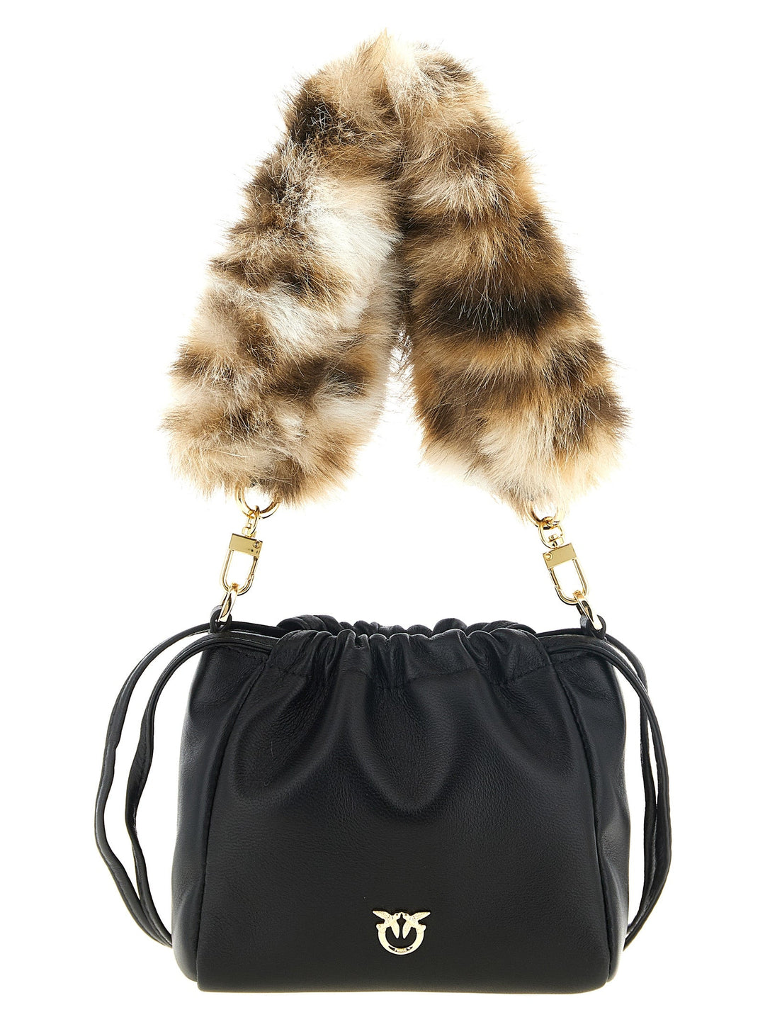 Women’s Pinko Black Lambskin Shoulder Bag
