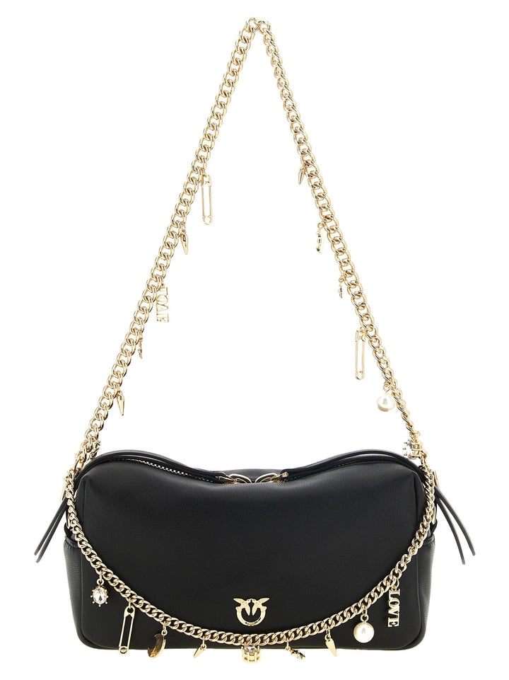 Women’s Pinko Black Lambskin Shoulder Bag
