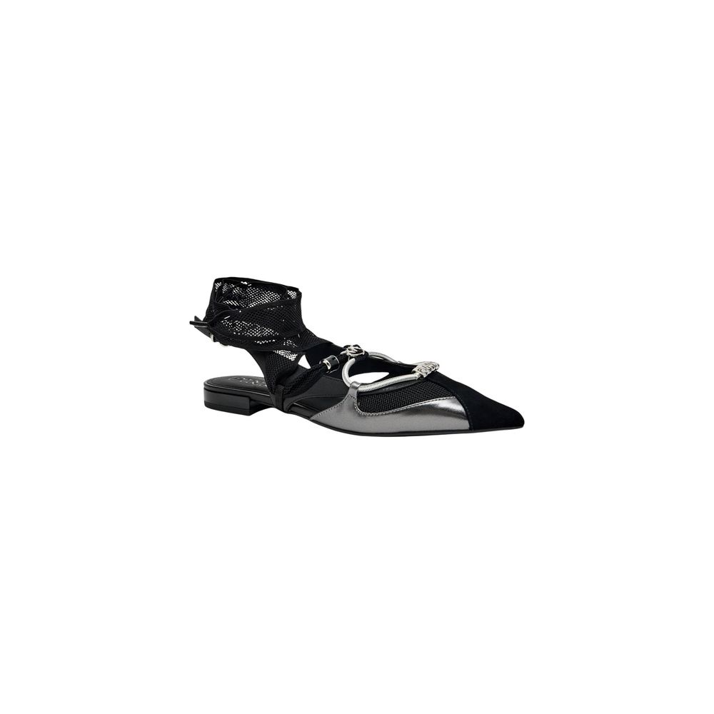 Women’s Pinko Black Leather Ballet Flats