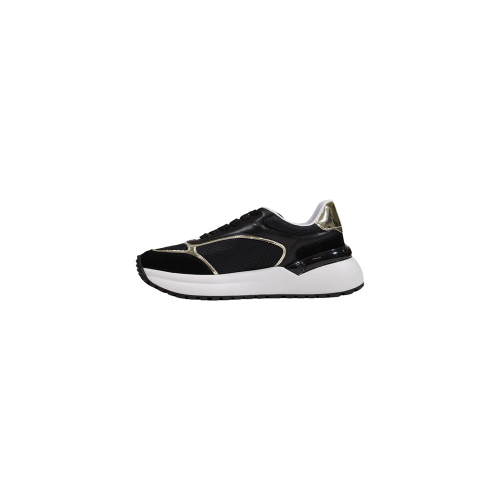 Women’s Pinko Black Leather Low Top Sneakers