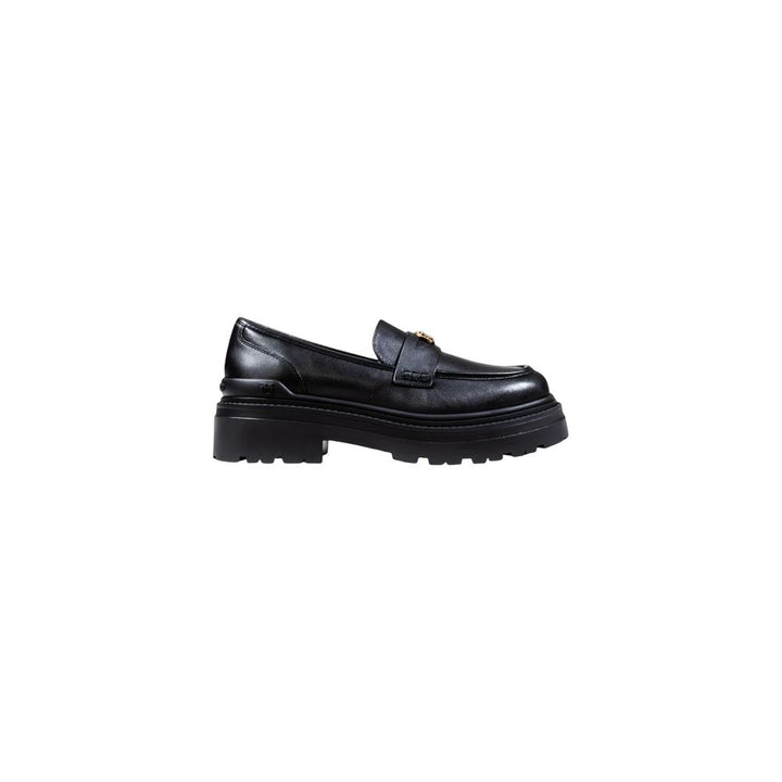 Women’s Pinko Black Leather Platform Pumps
