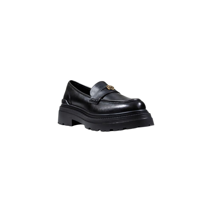 Women’s Pinko Black Leather Platform Pumps