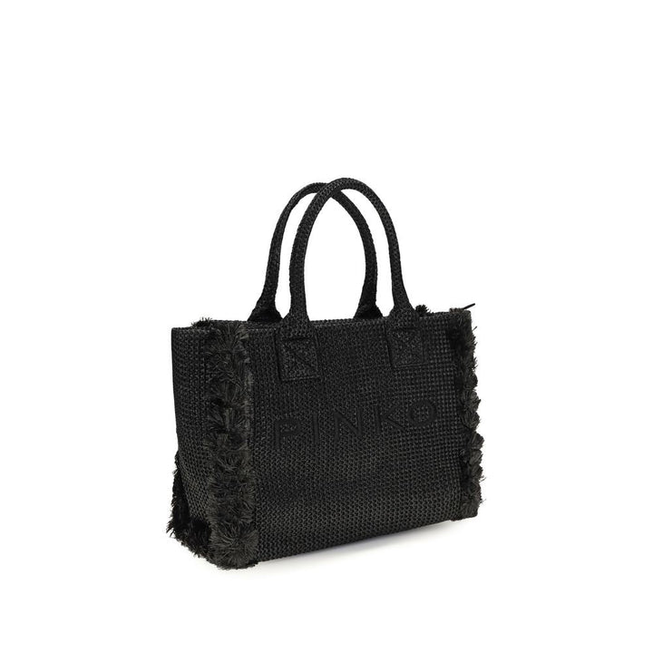Women’s Pinko Black Raffia Shoulder Bag