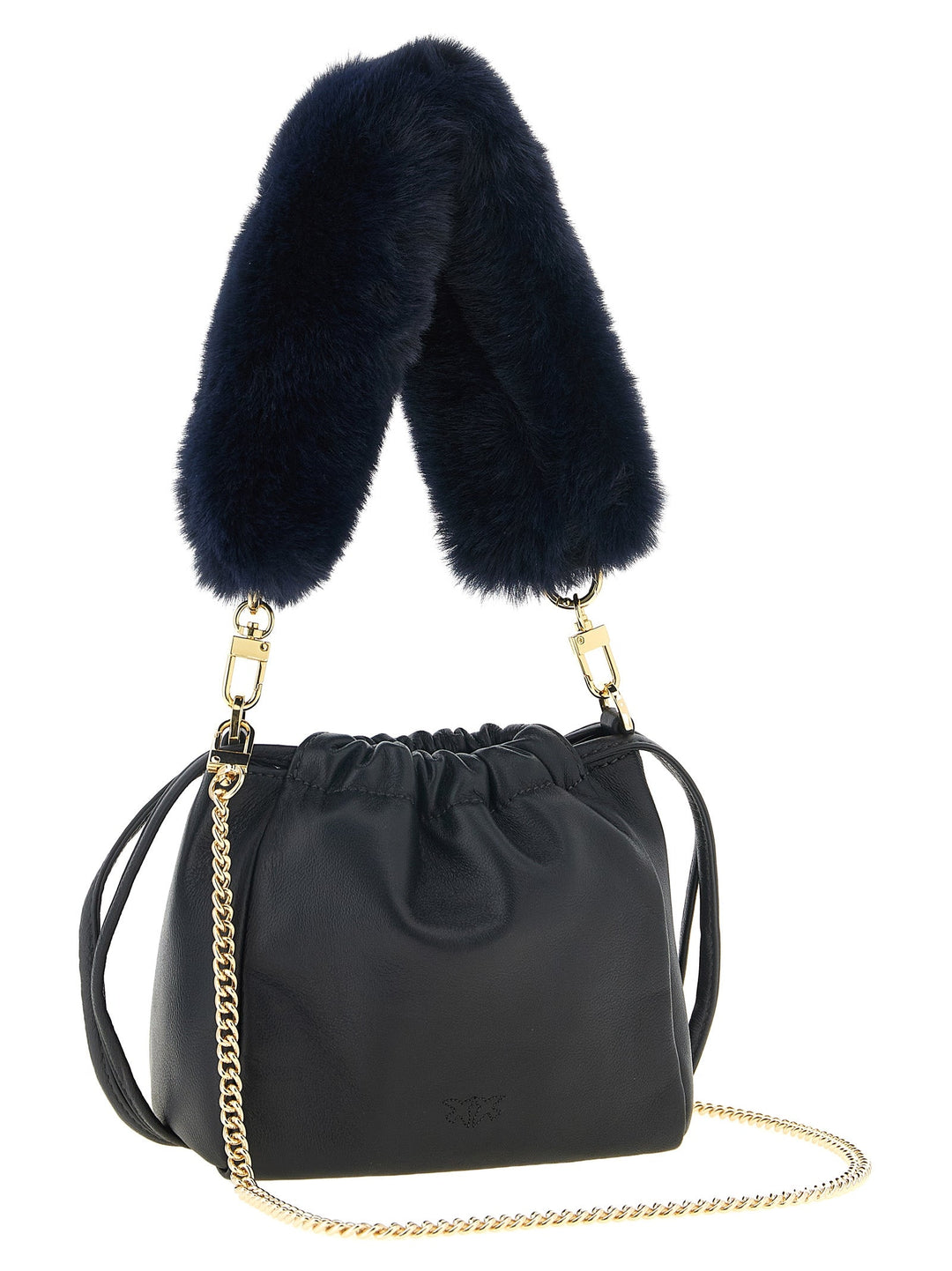 Women’s Pinko Blue Lambskin Shoulder Bag