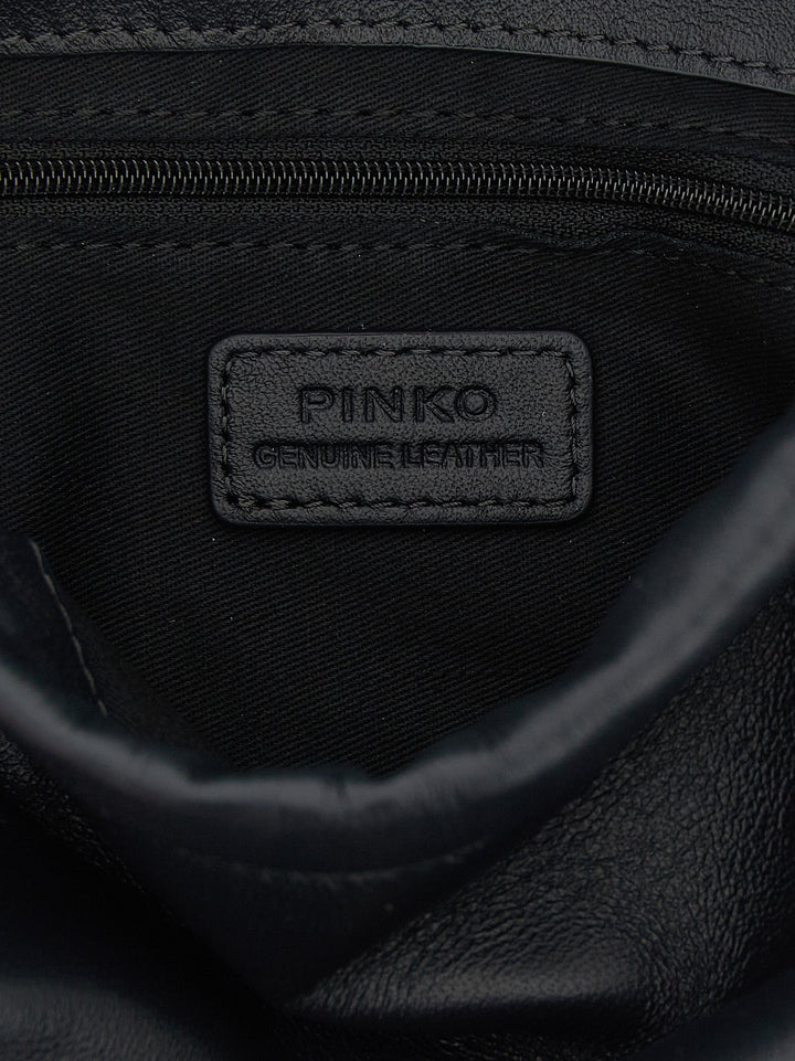 Women’s Pinko Blue Lambskin Shoulder Bag