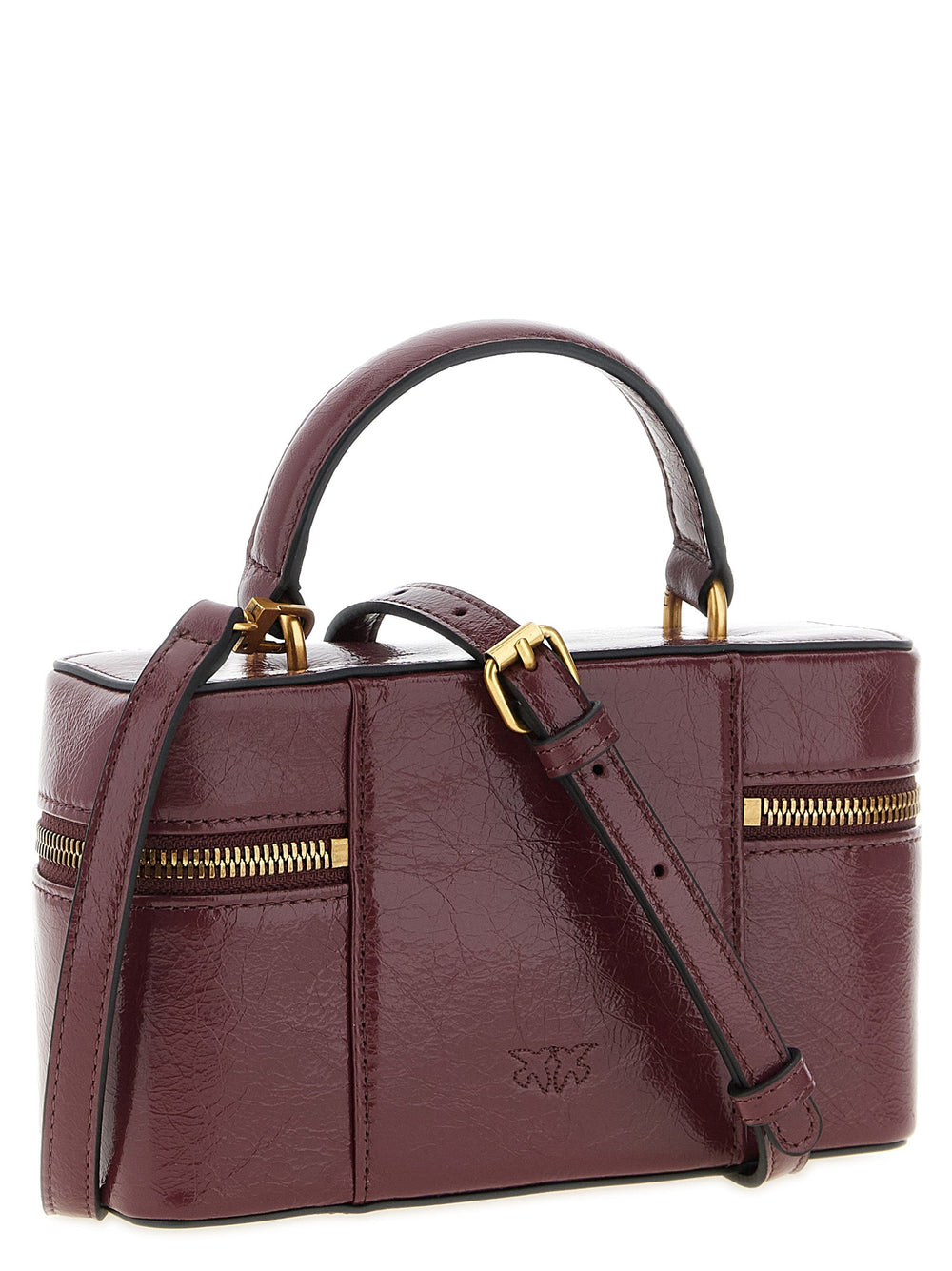 Women’s Pinko Bordeaux Calfskin Crossbody Bag