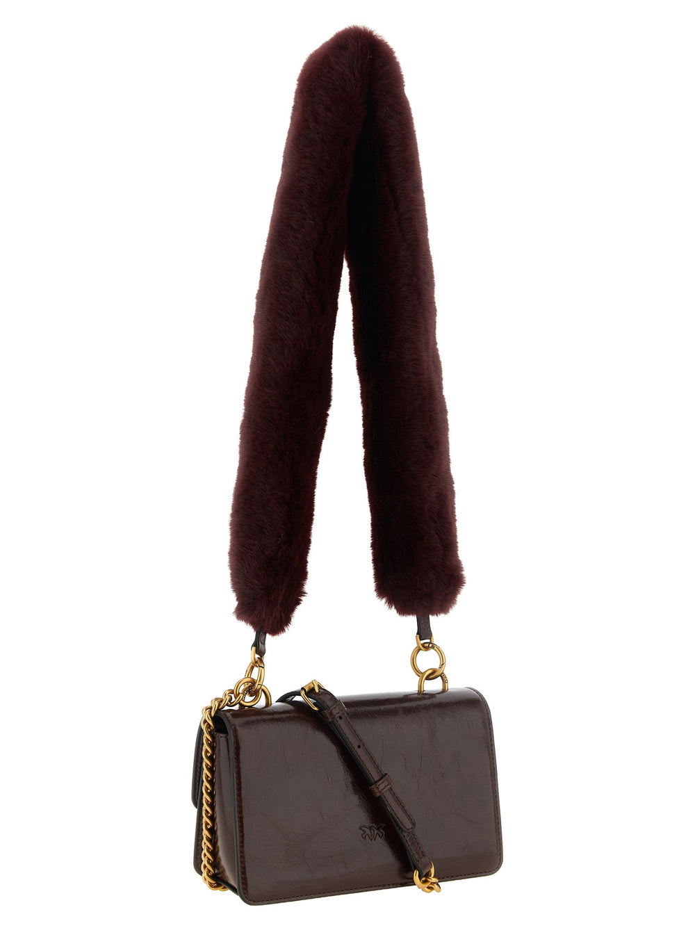Women’s Pinko Bordeaux Calfskin Shoulder Bag