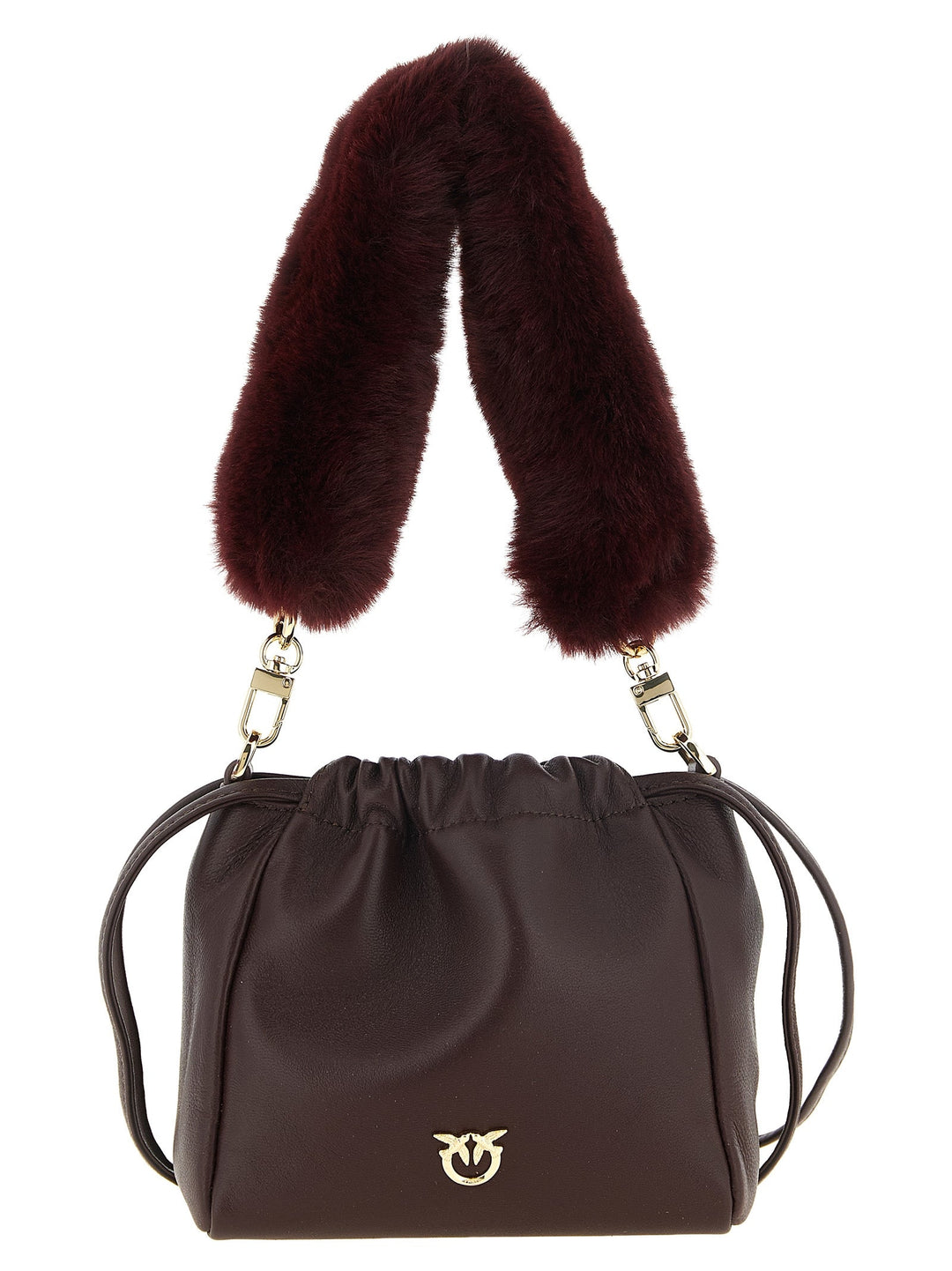 Women’s Pinko Bordeaux Lambskin Shoulder Bag