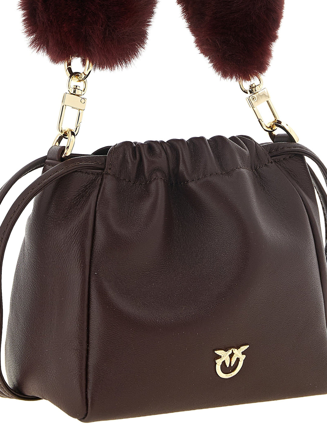 Women’s Pinko Bordeaux Lambskin Shoulder Bag