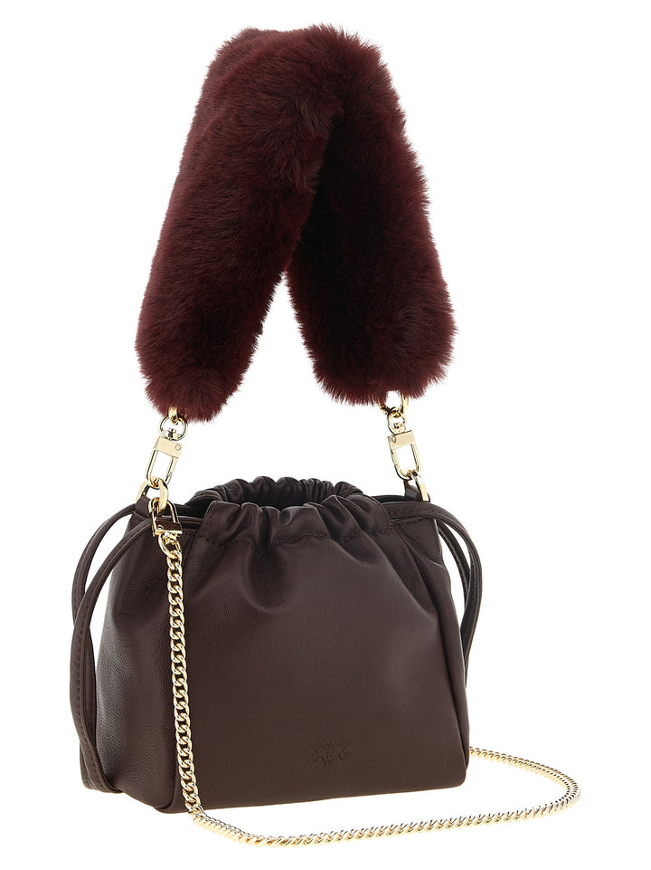 Women’s Pinko Bordeaux Lambskin Shoulder Bag
