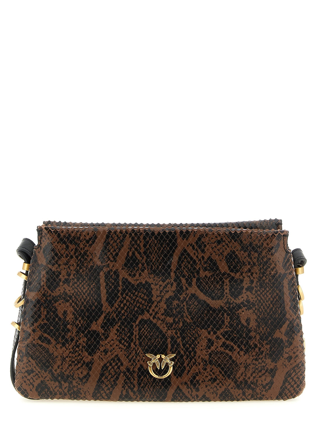 Women’s Pinko Brown Calfskin Crossbody Bag