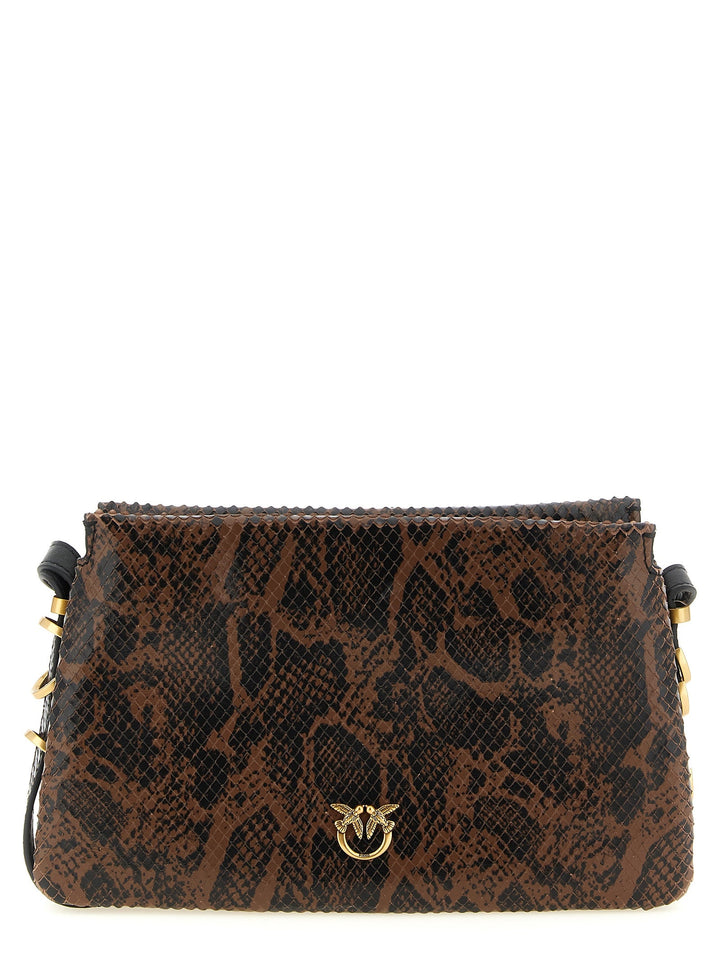 Women’s Pinko Brown Calfskin Crossbody Bag