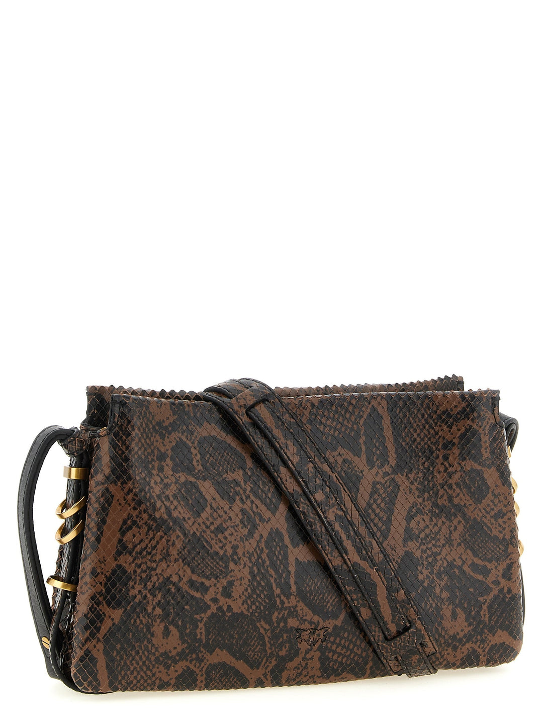 Women’s Pinko Brown Calfskin Crossbody Bag