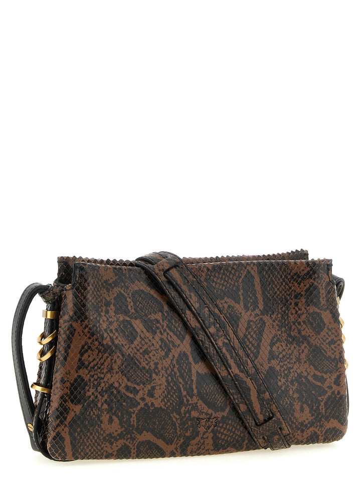 Women’s Pinko Brown Calfskin Crossbody Bag