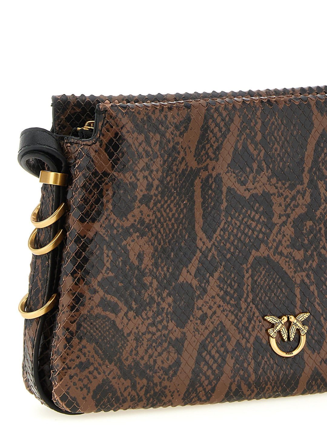 Women’s Pinko Brown Calfskin Crossbody Bag