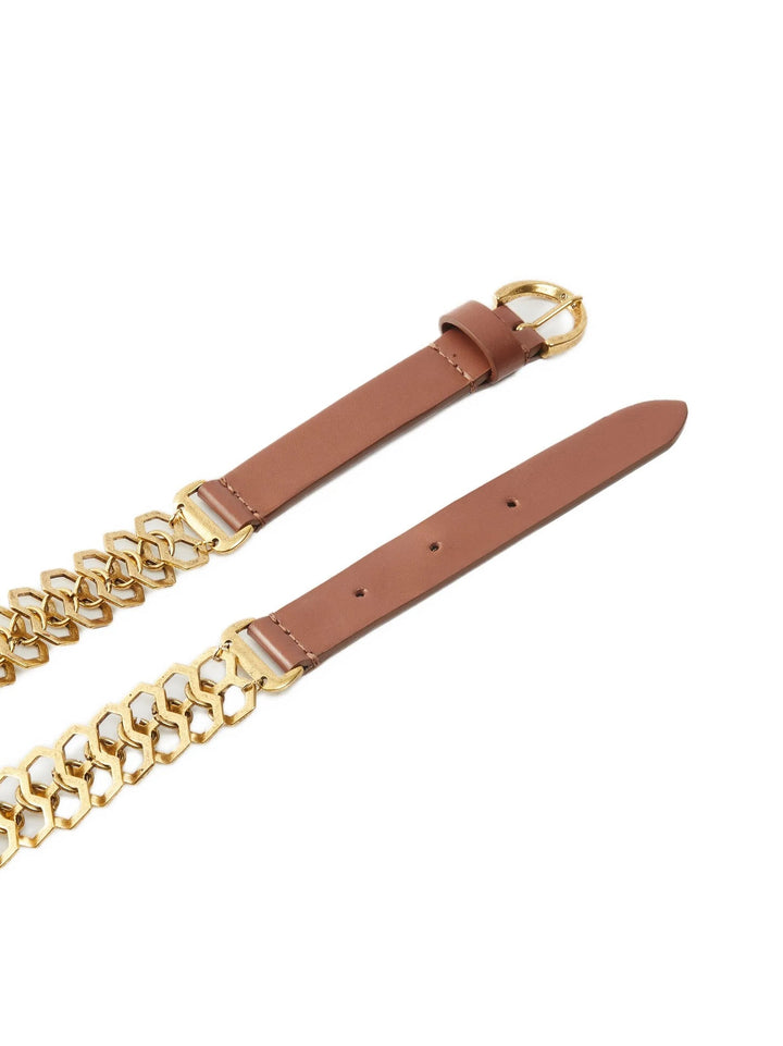 Women’s Pinko Brown Calfskin Regular Belt