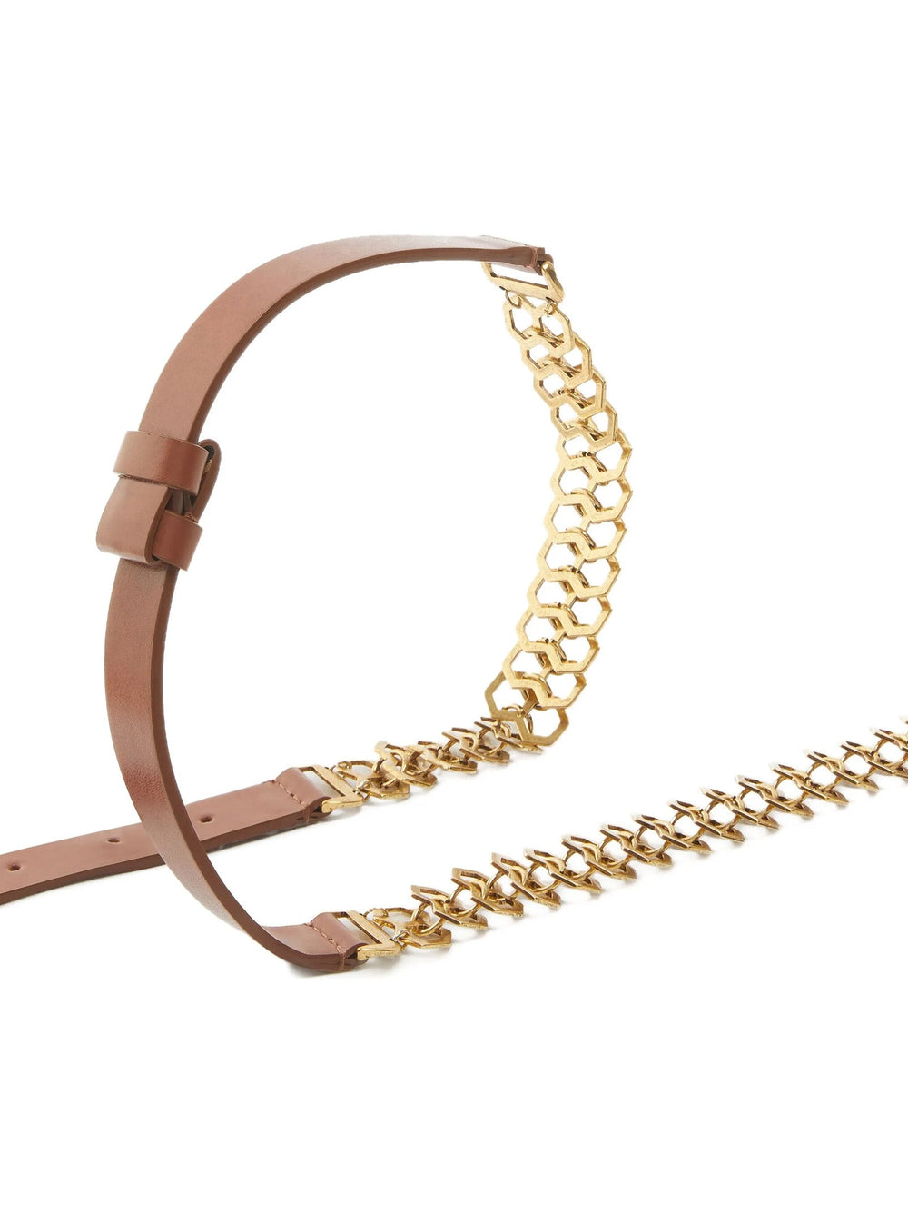 Women’s Pinko Brown Calfskin Regular Belt
