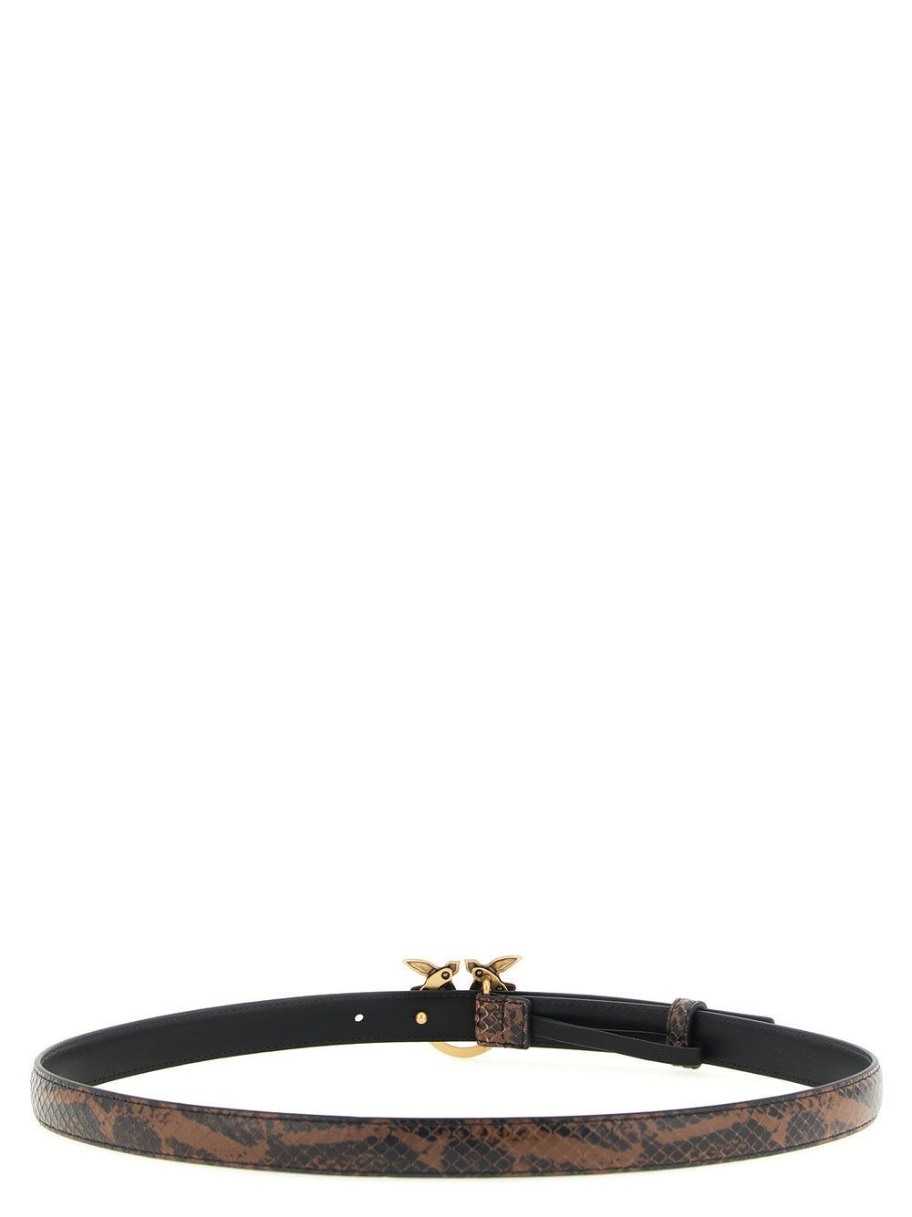 Women’s Pinko Brown Calfskin Thin Belt