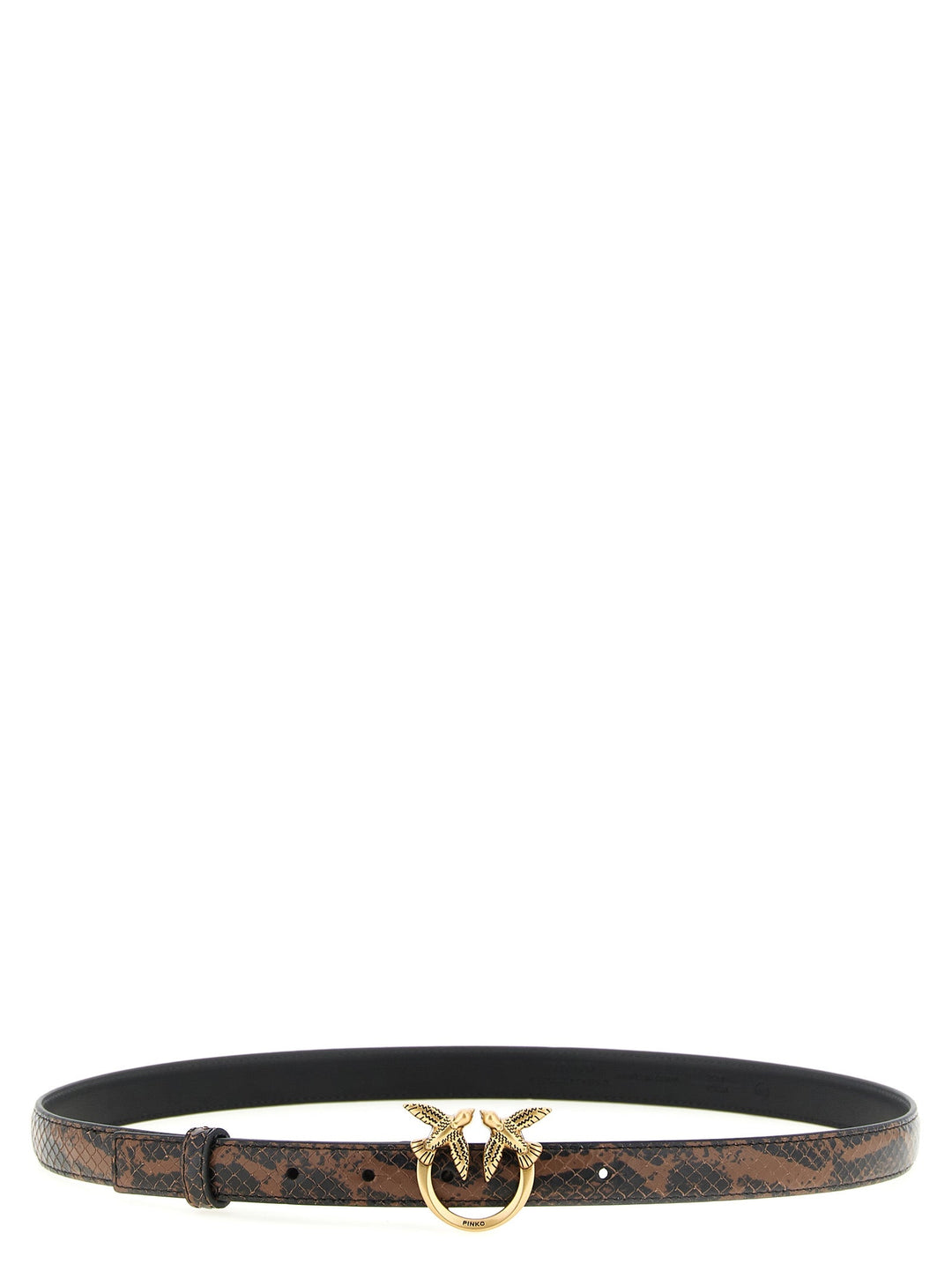 Women’s Pinko Brown Calfskin Thin Belt