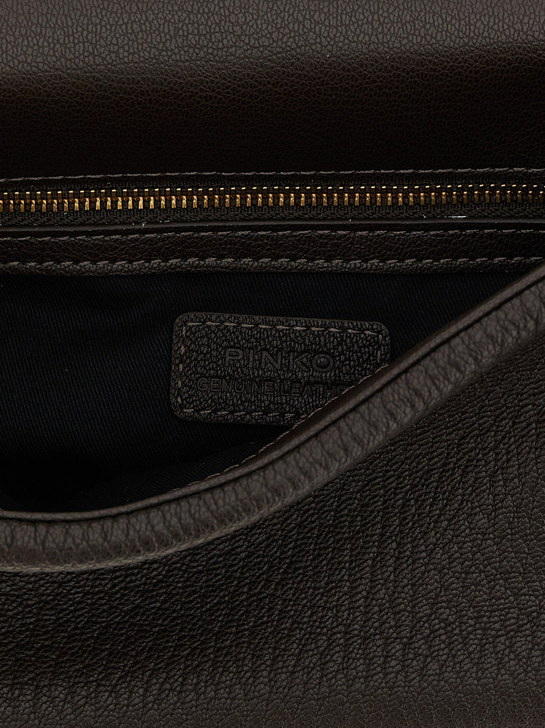 Women’s Pinko Brown Lamb Leather Crossbody Bag