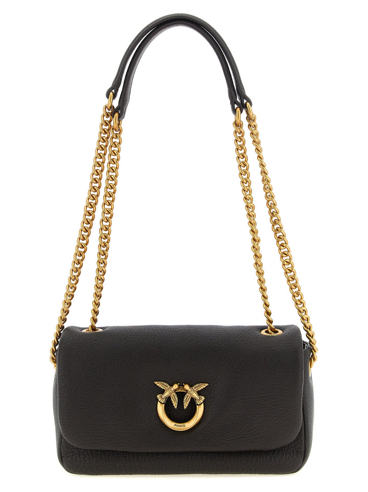 Women’s Pinko Brown Lamb Leather Crossbody Bag