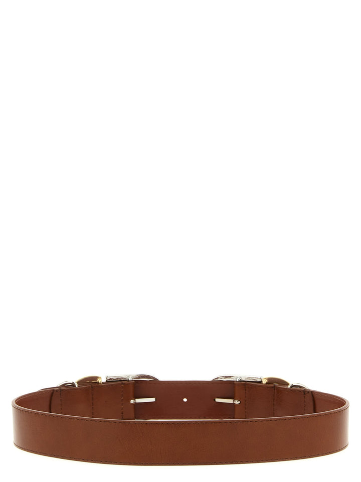 Women’s Pinko Brown Lamb Leather Regular Belt