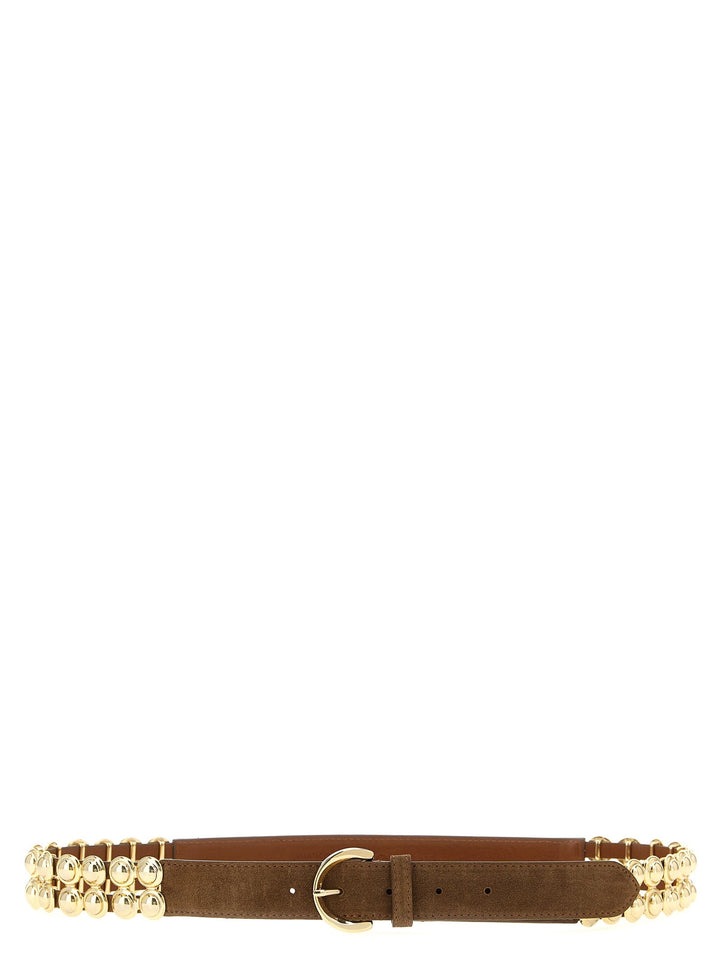 Women’s Pinko Brown Lamb Leather Regular Belt