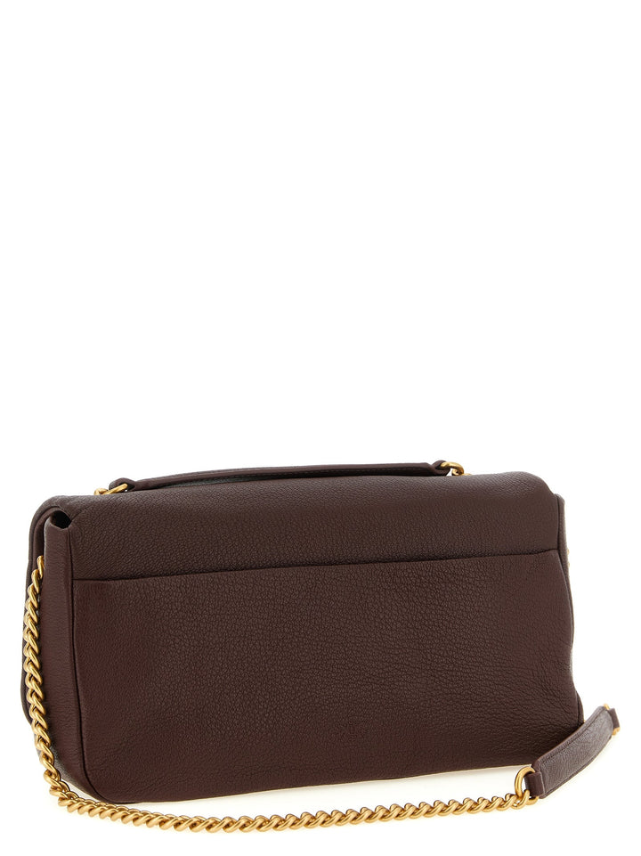 Women’s Pinko Brown Lamb Leather Shoulder Bag