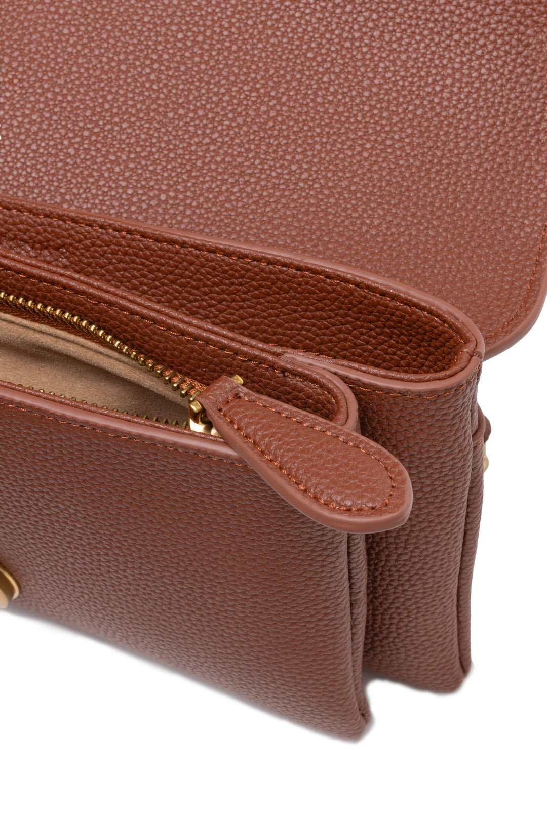 Women’s Pinko Brown Leather Love Boucle Riga Shoulder Bag