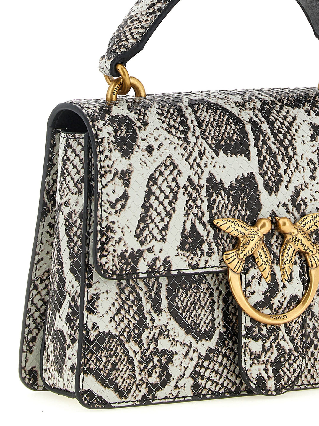 Women’s Pinko Gray Calfskin Handbag