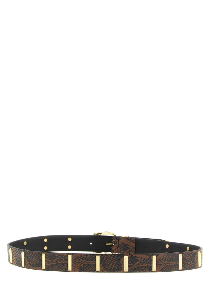 Women’s Pinko Gray Calfskin Regular Belt