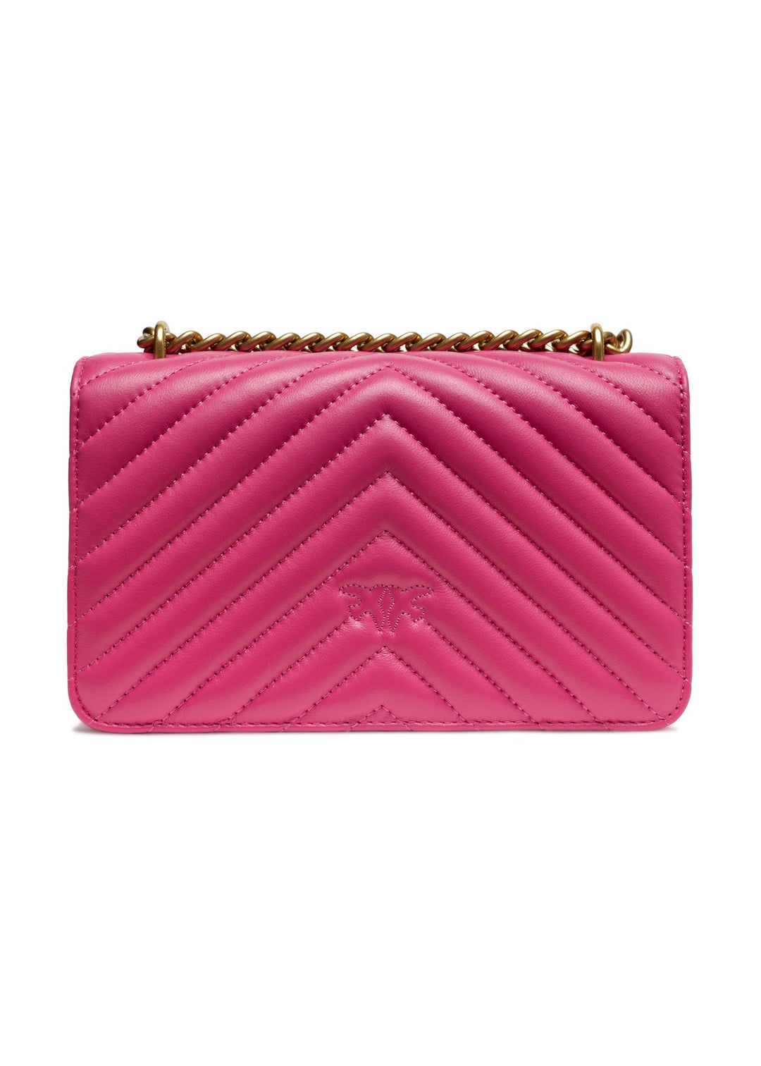 Women’s Pinko Pink Leather Love one Mini Shoulder Bag