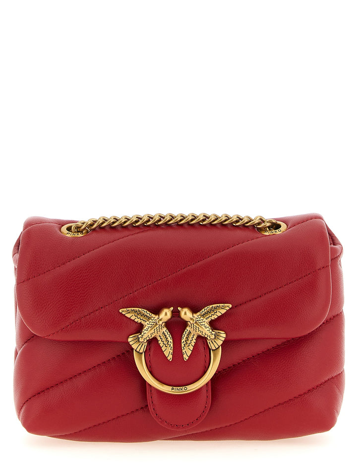 Women’s Pinko Red Lamb Leather Crossbody Bag